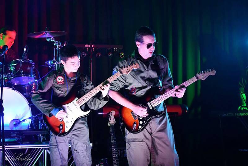 Sammy Werderich, left, and Andrew Bordoni, right, perform at the 2019 Rocking for a Cure concert. After being on hiatus since 2019, the concert is set to take place at 3 p.m. Oct. 15 at the Illinois Aviation Academy at DuPage Airport, 32W751 Tower Road, West Chicago.