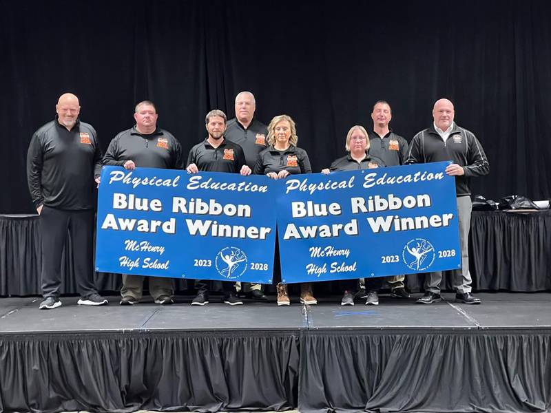McHenry High School District 156′s physical education department earned its second Blue Ribbon Award from the Illinois Association for Health, Physical Education, Recreation and Dance.