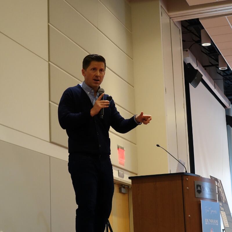 Author and advocate Josh Shipp was the keynote speaker at CASA Kane County's 12th annual Superheroes Luncheon on Wednesday, Nov. 6, 2024, at Waubonsee Community College. Shipp is a former at-risk foster kid who found success in his advocacy journey.