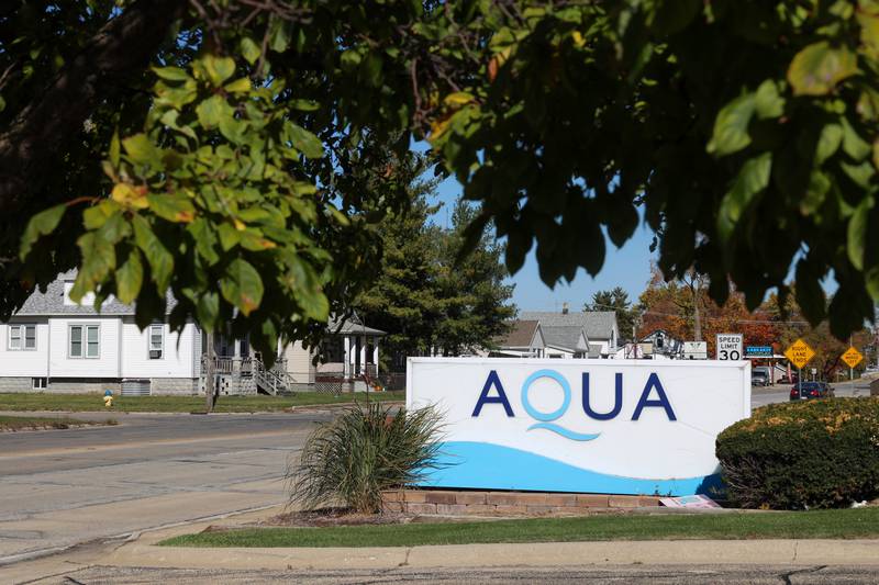 The Aqua Illinois office on South Schuyler Avenue is shown on Wednesday, Oct. 29, 2025. Aqua America, the company which owns area water supplier Aqua Illinois, has been sold and is expected to begin operating under the name American Water in 2027 following the merger of American Water Works and Essential Utilities Inc., in which Aqua America operates.