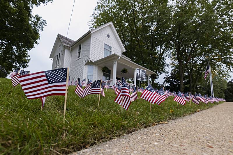 The Reagan Boyhood Home got the same treatment as the Old Lee County Courthouse Wednesday, Sept. 6, 2023.