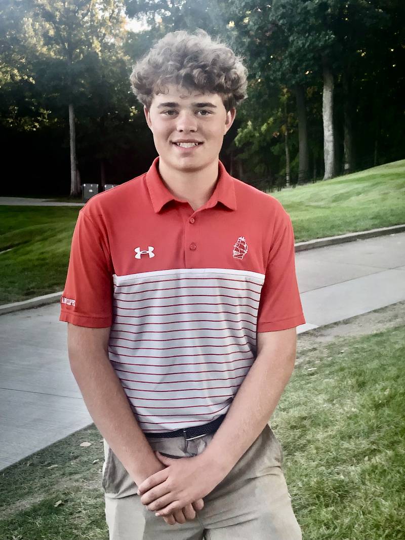 Amboy's Wes Wilson was runner-up of the 1A Riverdale Sectional at TPC John Deere Run Monday. He missed out on a playoff for first place.