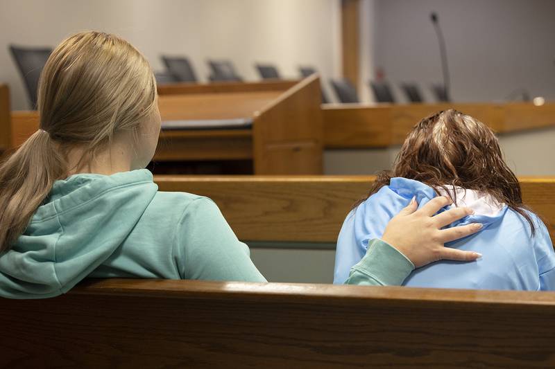 Family and friends of the victims packed the courtroom Thursday, Oct. 17, 2024, in Whiteside County for the sentencing of arsonist Steven Coleman.