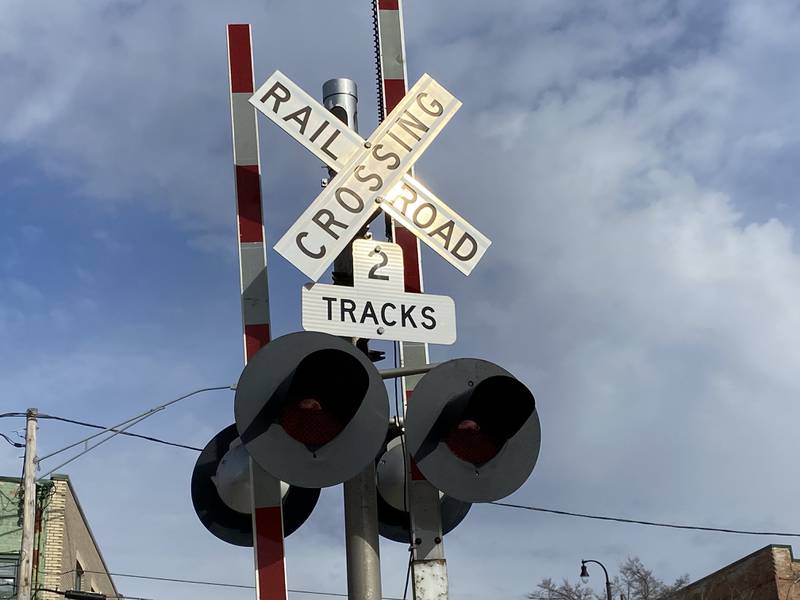 A person was killed Sunday, Nov. 19, 2023, after they were hit by a train in downtown DeKalb, authorities said Monday. Train crossing at North Third Street in downtown DeKalb shown here Monday, Nov. 20. 2023.