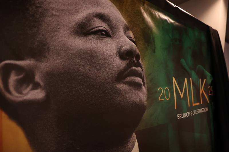 Community leaders and elected officials attend the MLK Brunch & Celebration 2025 on Saturday, Jan 18, 2025 in Joliet.