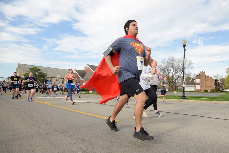 Super Heros of all kinds took to the streets of Wheaton for the 2023 Super Hero 5k Fun Run on Saturday, April 15, 2023.