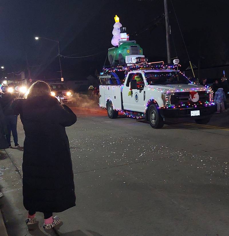 The Lighted Christmas Parade makes its way Saturday, Dec. 2, 2023, along Peoria Street in downtown Peru.