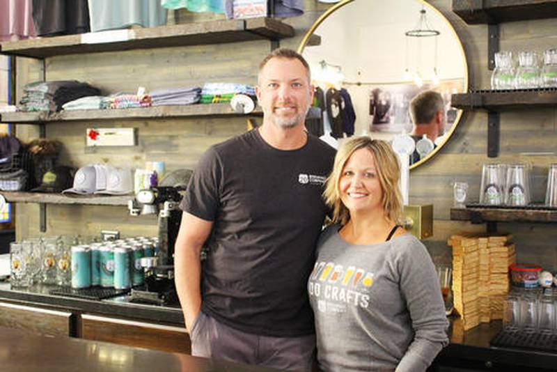 Brian and Karen Staron own Highway 20 Brewing Company, located inside a former Presbyterian church built in 1875. They serve eight or nine of its blends at any given time, with its usual staples being its porter, hazy IPA, Irish red and Kölsch varieties.