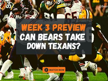 Bears Insider podcast 275: Is a breakout game for Luke Getsy’s offense coming?