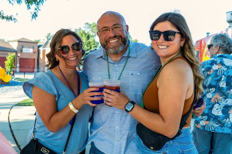 Frankfort residents Stephanie Tizoc and Isabella Landeros enjoy Hurricanes during New Orleans North Festival held at the Joliet Slammers Stadium on Aug. 16, 2024.