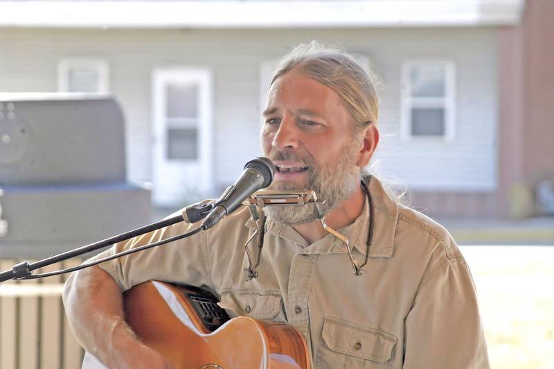 Jay Vonn plays to the crowd at  Hops on the Rock. The craft beer fest and Halloween Town offered fun for all in downtown Sterling The events took place on Saturday, October 11th, 2025.