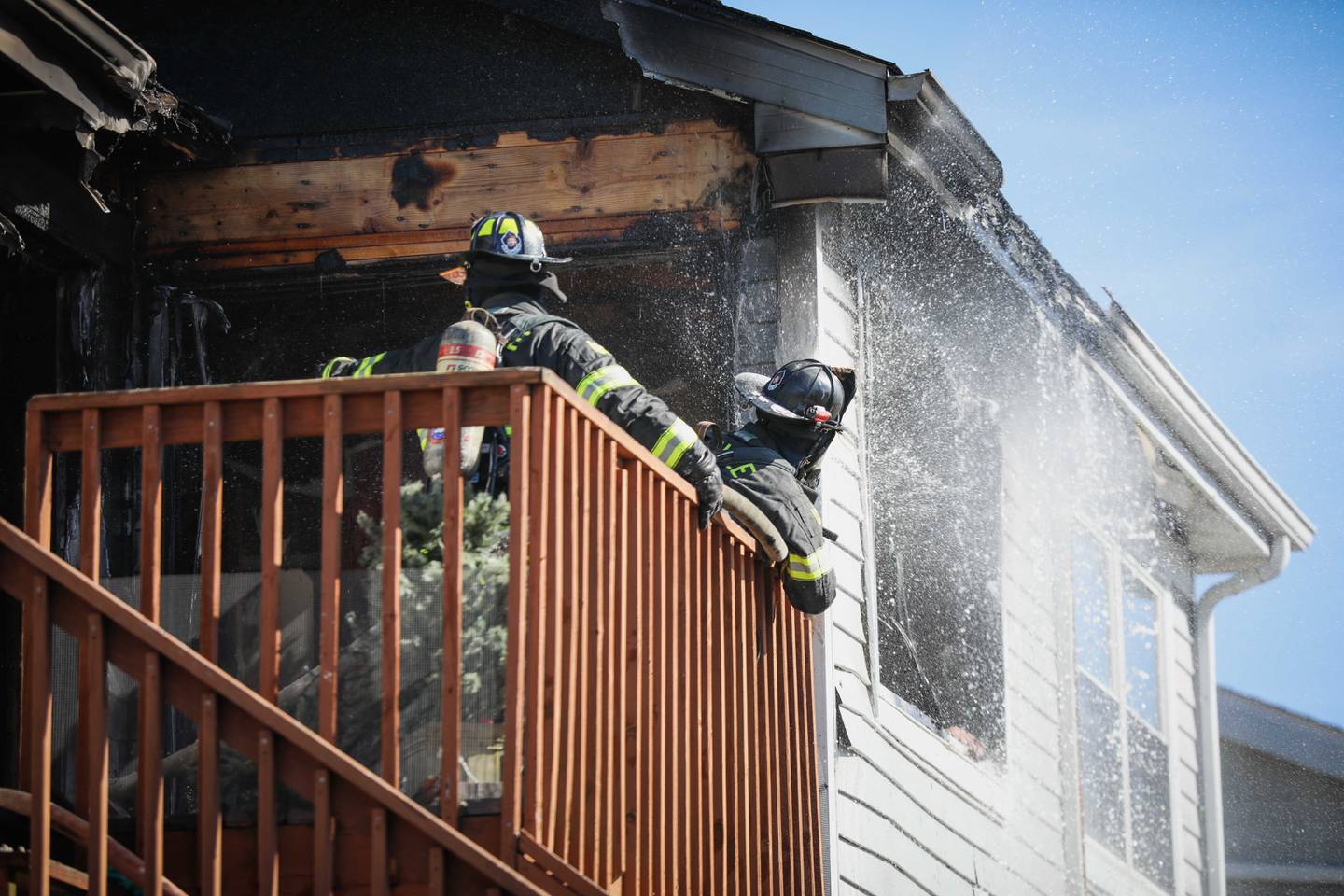 The Crystal Lake Fire Rescue Department responded to an apartment fire at about 12:25 p.m. Sunday, Feb. 26, at 1348 Skyridge Drive.
