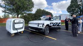 Gotion delivers Rivian EV squad car donation to Manteno Police