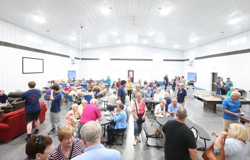 Hundreds of donors attend an open house on Thursday, April 24, 2025 at the Second Story Teen Center in Princeton.