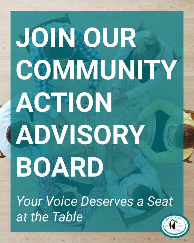 The Kendall County Health Department is seeking community members who want to use their voices to help others in their community.