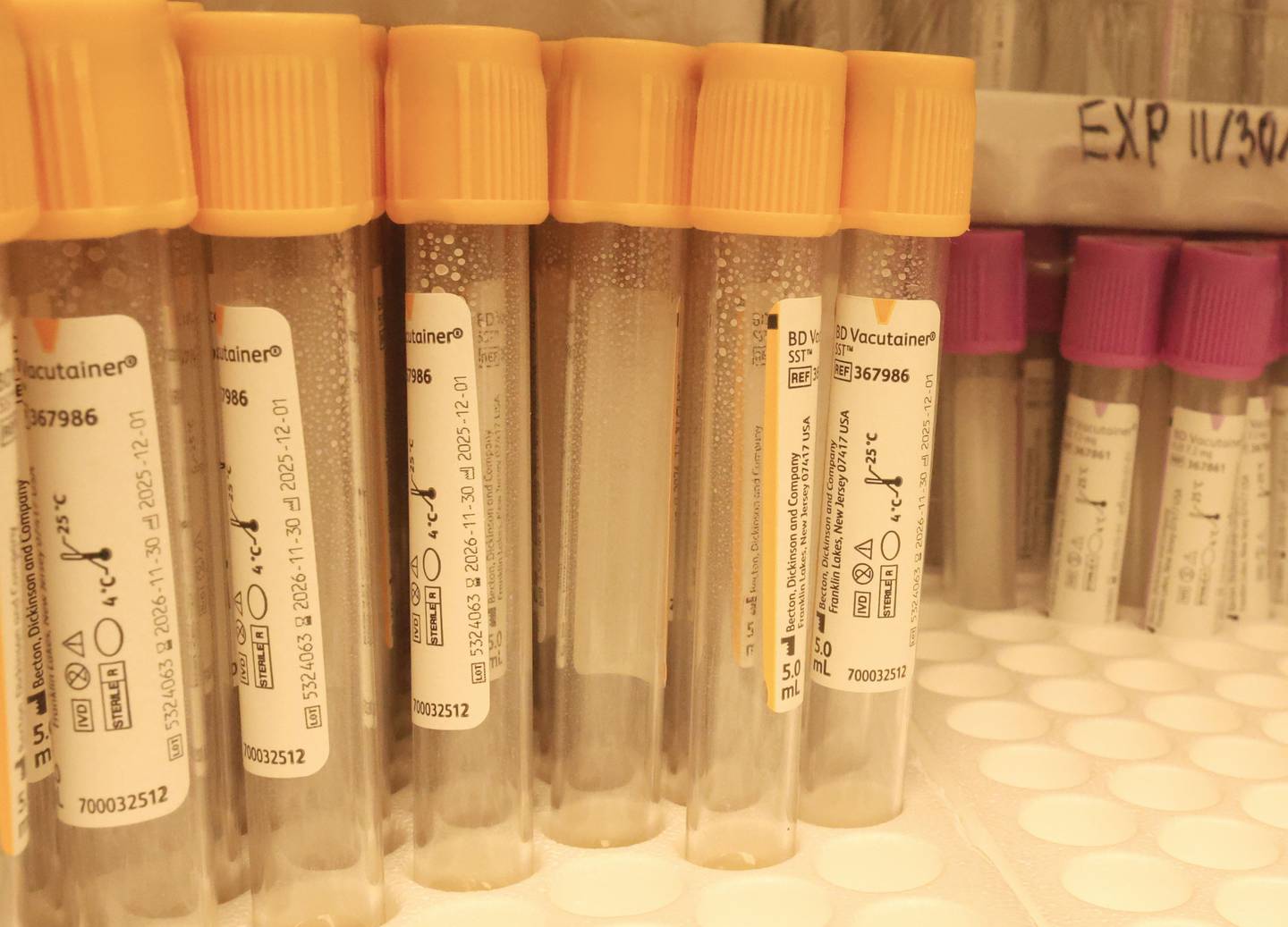 A view of the medical cabinet inside the Bureau County Health Department on Wednesday, April 22, 2026 in Princeton.