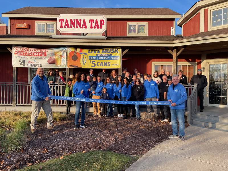 Tanna Tap celebrated its opening at 39W820 Hughes Road in Geneva with a ribbon-cutting ceremony alongside friends, family, staff, Geneva Chamber of Commerce staff and Geneva Alderman Brad Kosirog on December 8, 2023