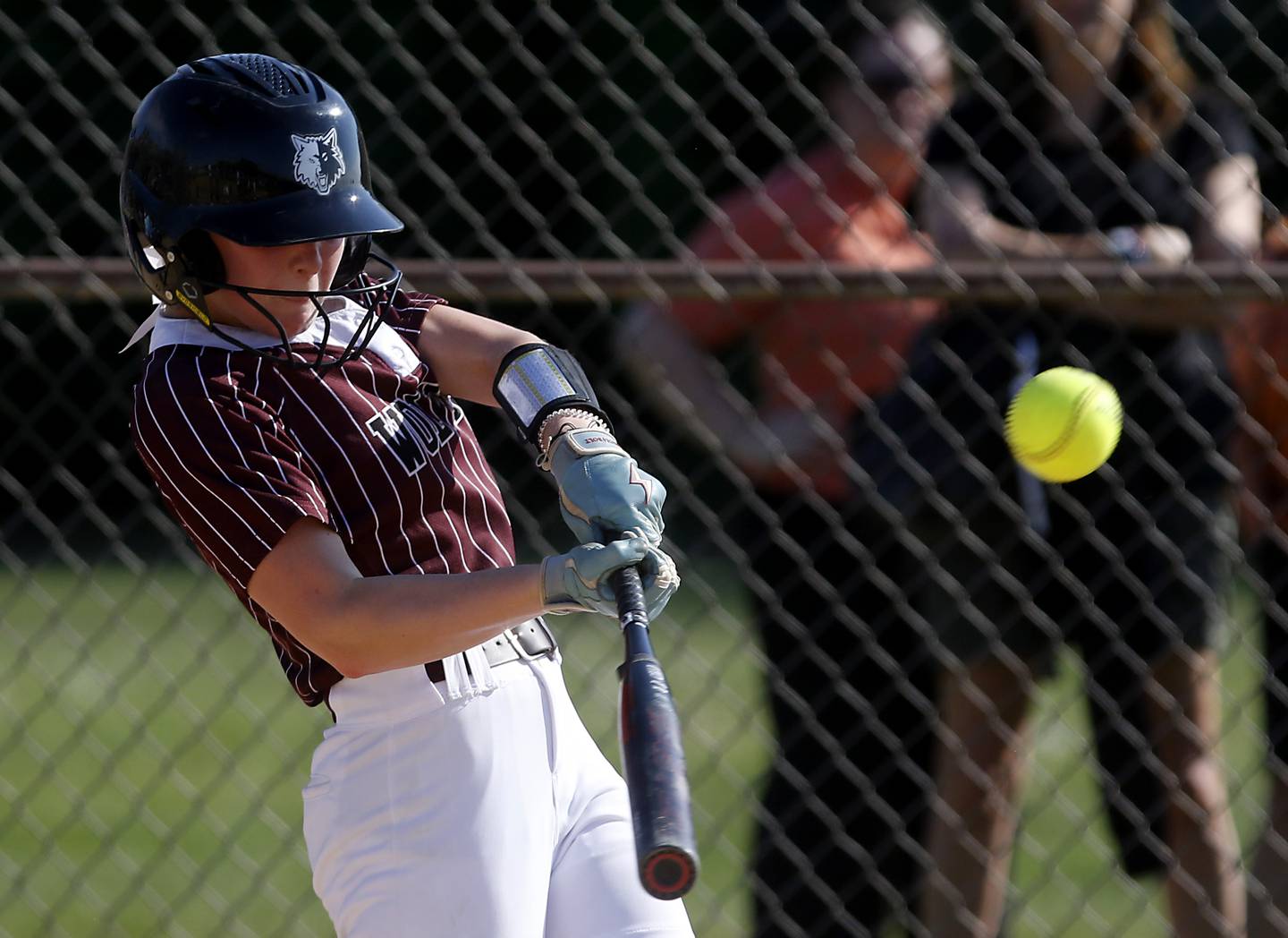 Prairie Ridge's Ady Kiddy connects with the ball during a Fox Valley Conference softball game against Crystal Lake Central on Wednesday, May 14, 2025, at Crystal Lake Central High School.