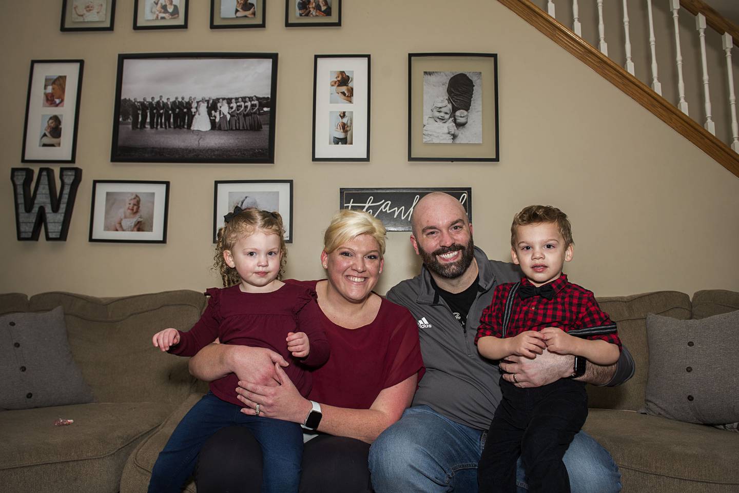 Jennifer, with husband Ryan Westphal and children Lois, 3, and Zachary, 2. Lois is the first baby ever to be born with this system.