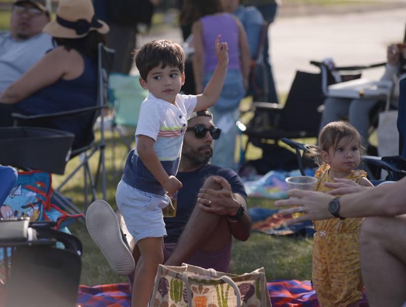 Arco Patel of La Grange dances to the music during the Country Jam held at Gordon Park in La Grange on Saturday, Aug. 10, 2024.