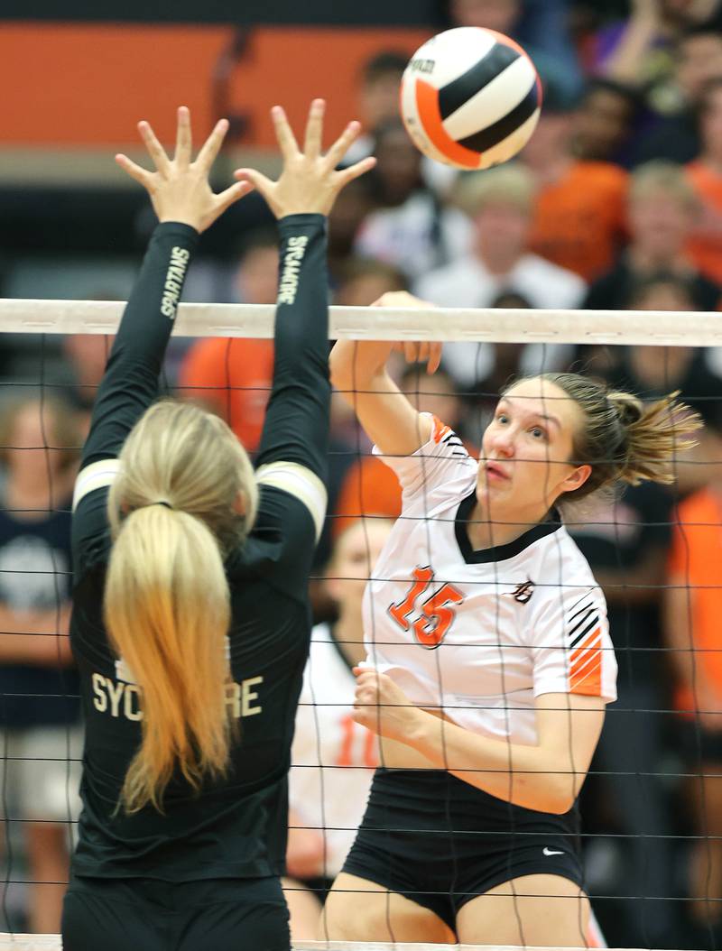 Photos DeKalb volleyball hosts Sycamore in an early season matchup