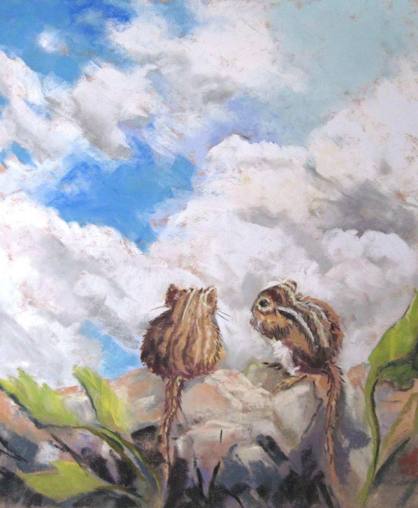 “I’ll Carry You Always” soft pastel art piece created by artist Paula Marsh