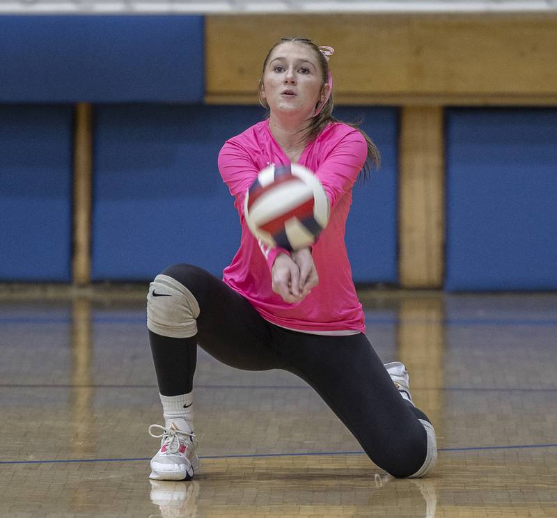 Newman’s Kennedi Shippert makes a pass against Dixon Thursday, Oct. 3, 2024, at Newman High School.
