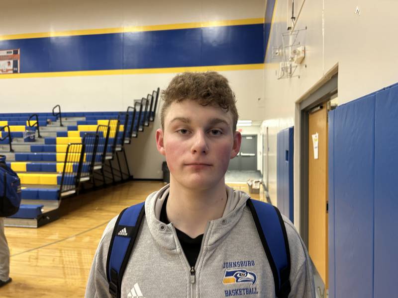 Johnsburg junior Jayce Schmitt scored 15 points to help the Skyhawks beat Plano 58-52 on Tuesday night in Johnsburg.