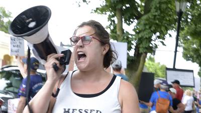 Photos: Illinois Valley Indivisible holds 'Defend Our Democracy' protest Saturday in Ottawa