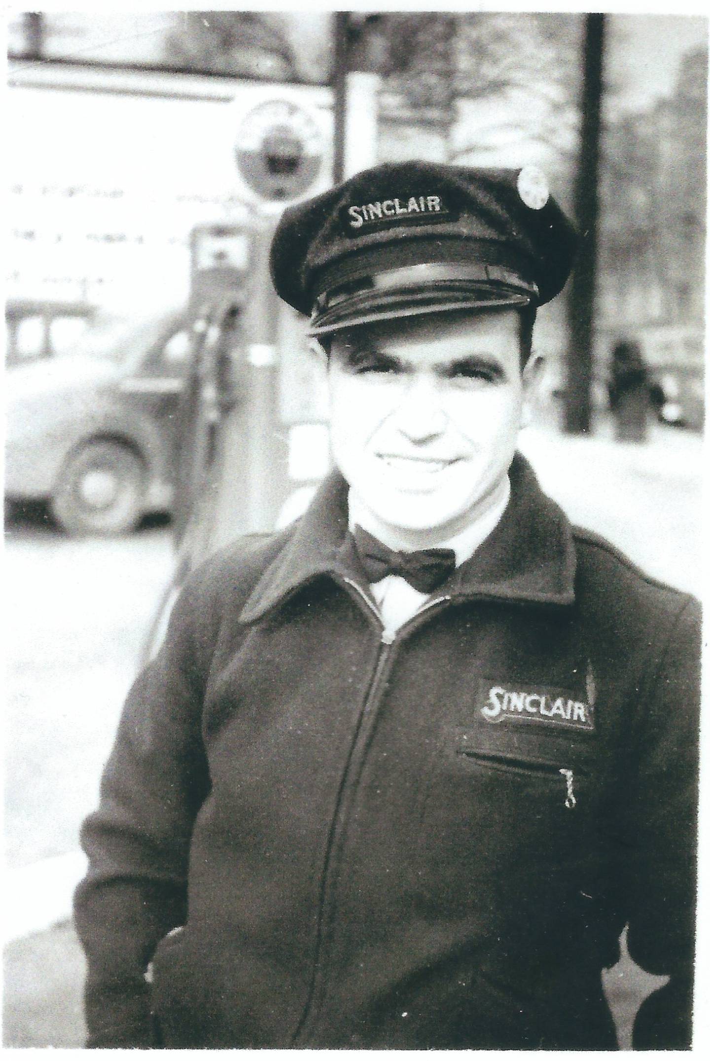 John Lucenta Sr. started Lucenta Tire in Will County 75 years ago, after coming to the U.S. from Italy as a boy not knowing how to speak English. The last of its six locations closed for good on May 25 due to high rent. Pictured is John Lucenta Sr. near his three-pump gas station on Jefferson Street and Eastern Avenue in Joliet in the 1940s.