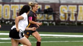 Girls soccer: Reese Frericks scores 100th career goal, leads Richmond-Burton past Woodlands in sectional semifinal
