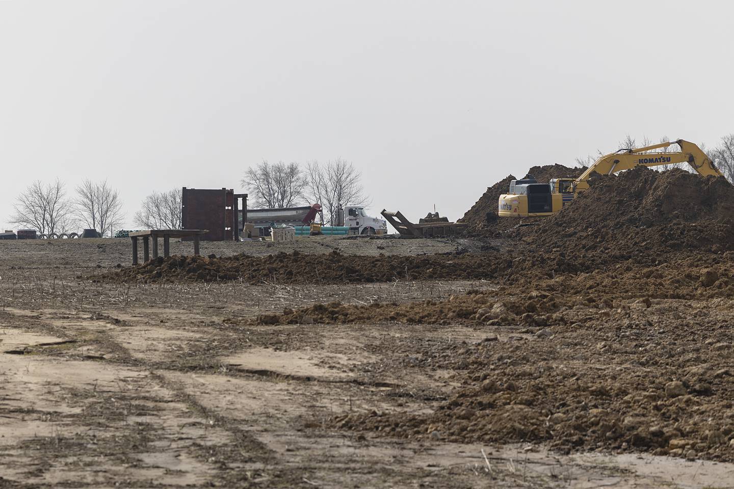 Construction on the Gateway Project on South Galena Avenue in Dixon is well underway Wednesday, March 15, 2023.