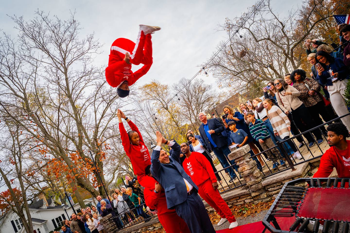 The Jesse White Tumblers entertained at the grand opening of The Kate 318 and Bread & Vine at 318 S. Third St., Geneva, Thursday, Nov. 13. The new owners of the former coffeehouse hosted tours, music and appetizers for the opening.