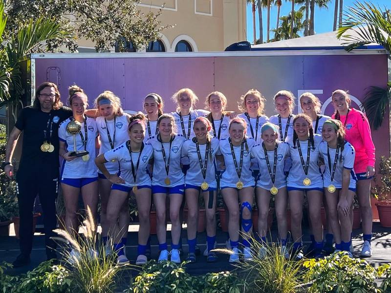 Crystal Lake Force's 2004 Elite+ team recently won the 2023 Disney Girls Soccer Showcase at the ESPN Wide World of Sports Complex in Orlando, Florida.