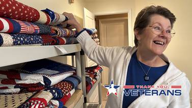 Payment accepted in hugs: Huntley group honors veterans with handmade quilts