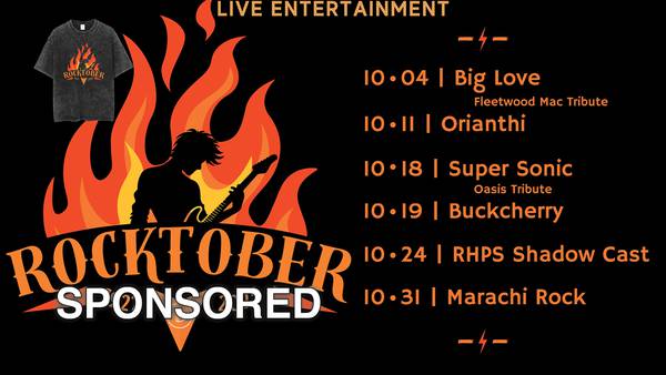 Rocktober Comes to The Historic Dixon Theatre!