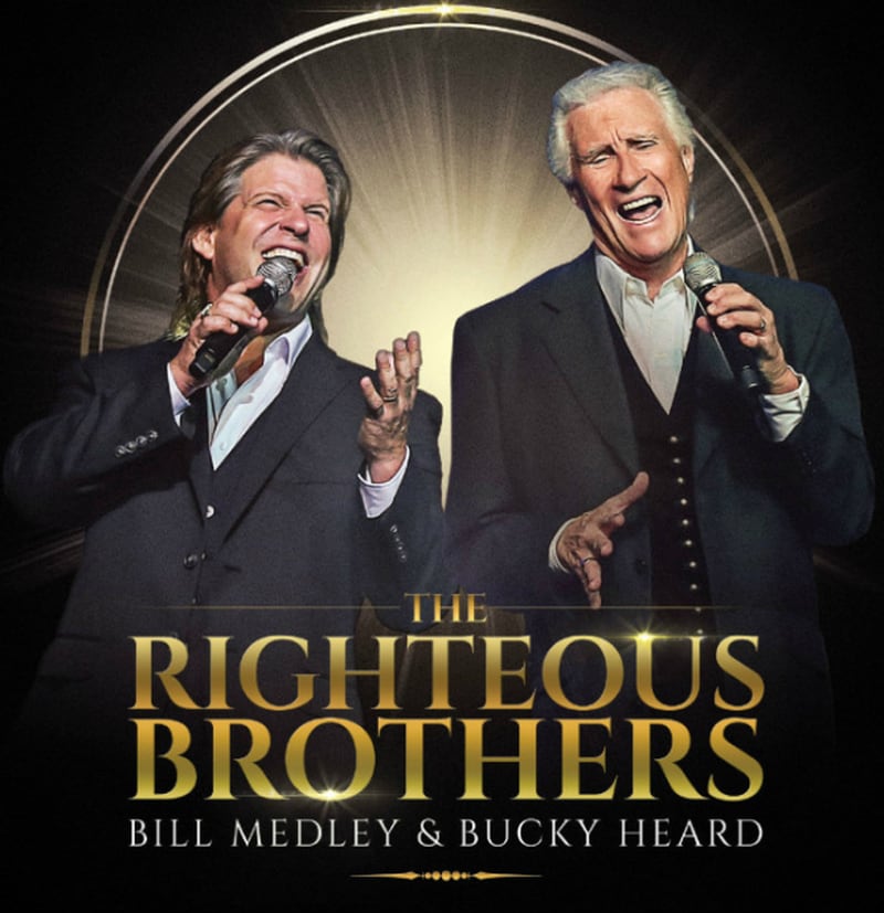 The Righteous Brothers, featuring Bill Medley with Bucky Heard, will perform at 7:30 p.m. Wednesday, April 10 at the Arcada Theatre.