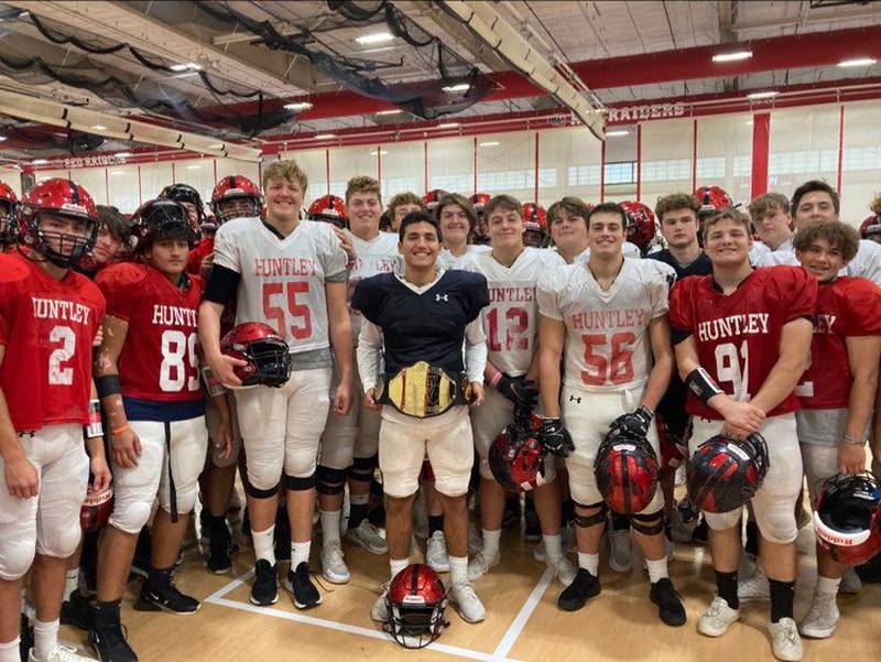Huntley quarterback Sam Deligio, FridayNightDrive.com Team of the Week MVP.