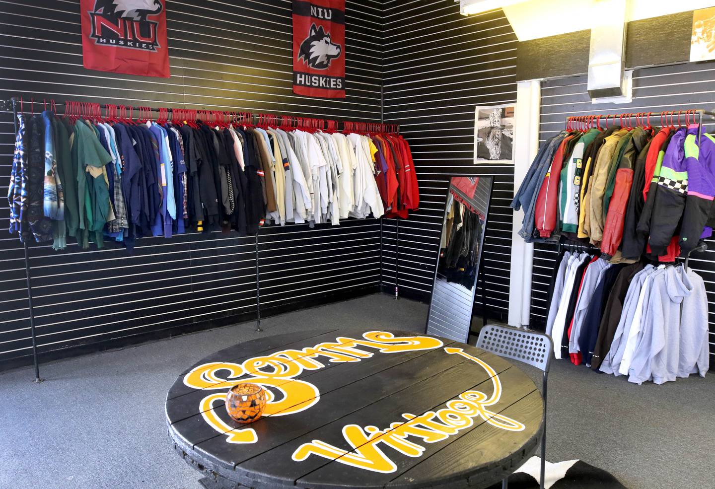 SommsVintage, a new vintage clothing store, is stocked and ready to go Wednesday, Nov. 27, 2024, ahead of Small business Saturday in DeKalb.