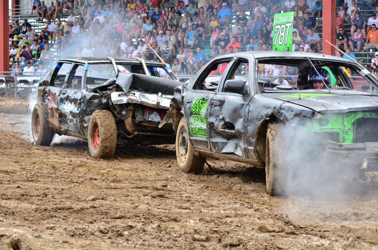 The grandstand thrills, including the Professional Championship Bullriders and Cowgirls on Friday night and two shows on Saturday; as well as the smash-em, bash-em Demolition Derby with two shows on Sunday, are a huge hit with everyone.