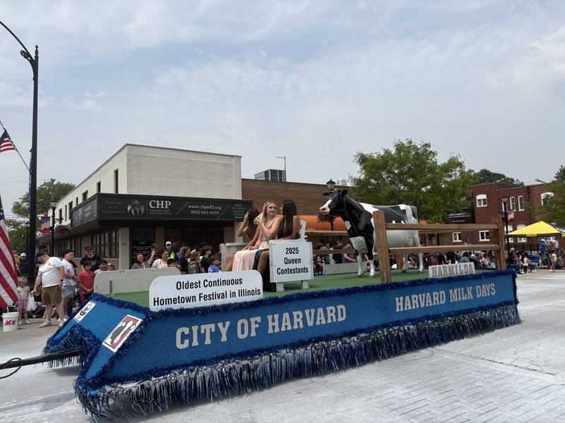 Harvard Milk Days queen contestants participate in the Harvard Milk Days parade June 7, 2025.