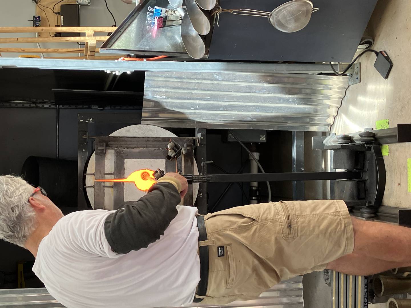 Alan Shontz firing in the studio.