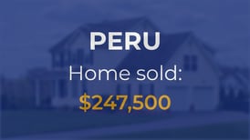 Single-family home sells for $247,500 in Peru