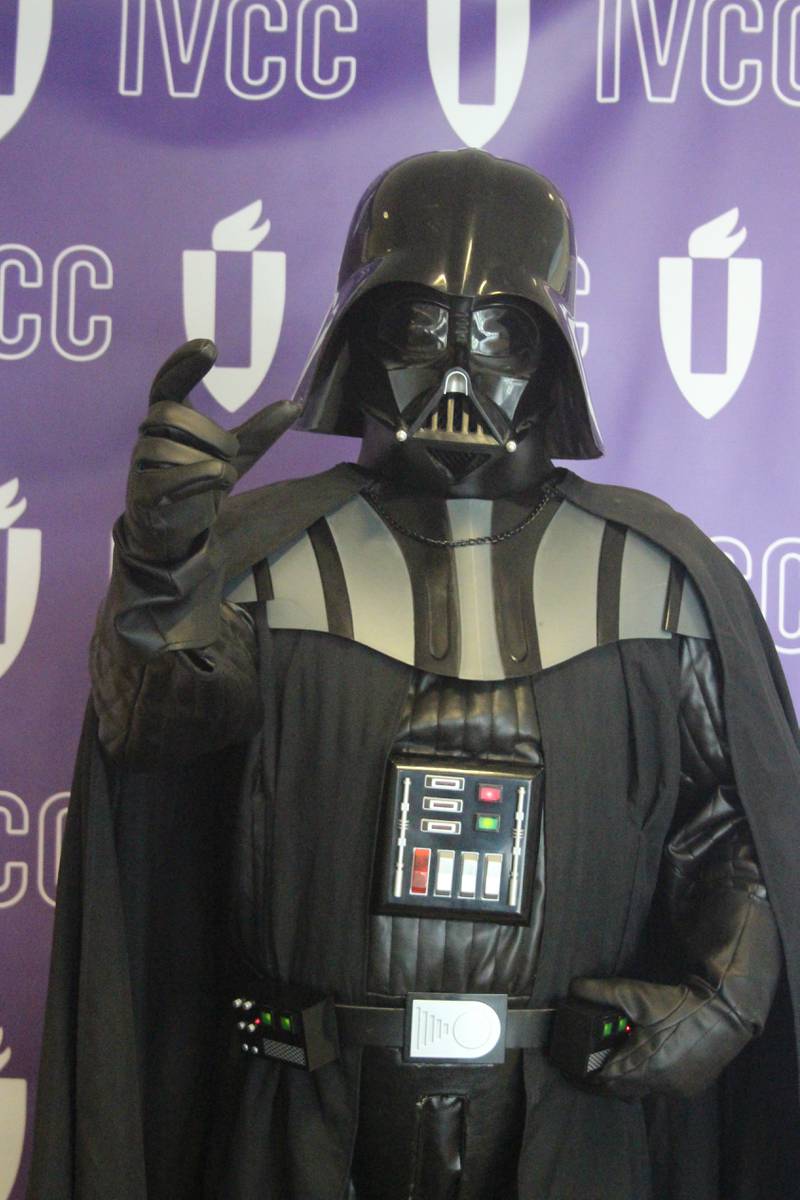 Stars Wars fandom is being celebrated at “May the 4th Be With You,” through May 4 at Illinois Valley Community College. 
The National Star Wars Day observance will include “movie-authentic” characters including Darth Vader, Boba Fett (The Bounty Hunter) and an original storm trooper. Students are welcome to take selfies with the characters.