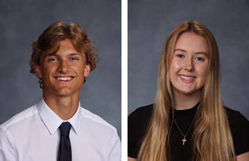 The Oglesby Elks Lodge named Benjamin Koyak (left) and Deborah Daluga the 2022 Teens of the Year.