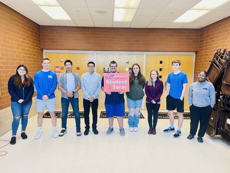 Minooka Community High School recognized this year’s fourth quarter Student of the Term honorees on Tuesday, May 9, 2023 at MCHS’ South Campus.