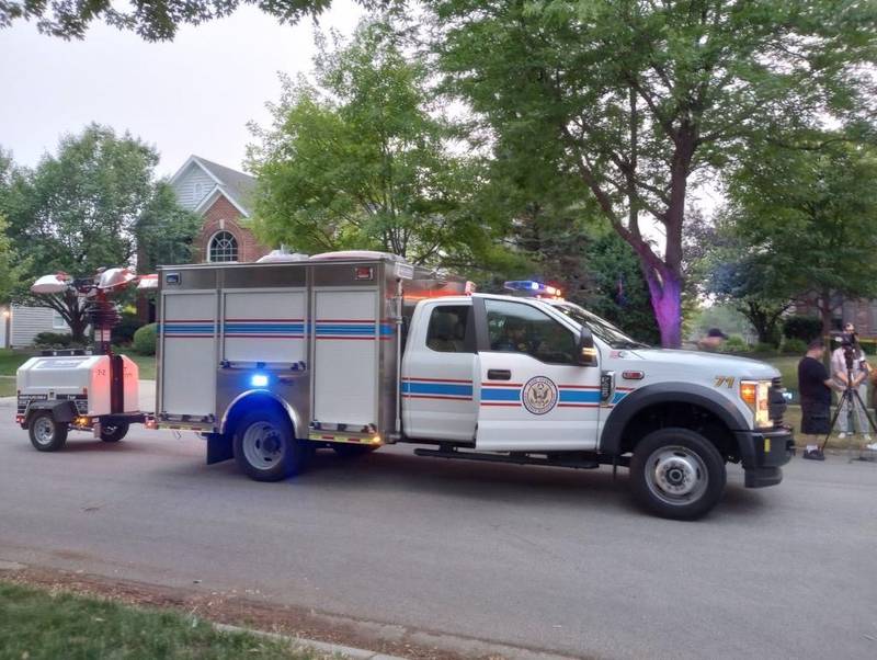 Police and other responders from Kane County descended on a Geneva subdivision Wednesday evening, June 14, 2023.