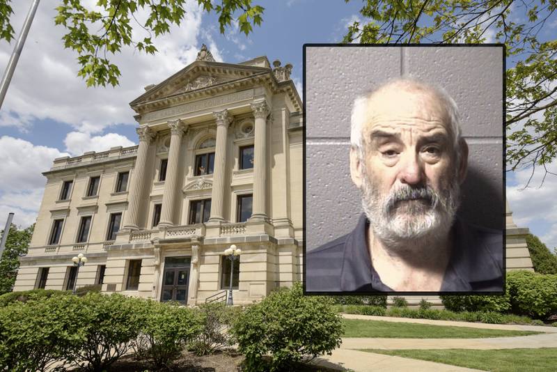 Luis C. Lopez, 68, of Kingston, was charged Nov. 16, 2023, with 10 counts of predatory criminal sexual assault of a child, a Class X felony, and five counts of aggravated criminal sexual abuse, a Class 2 felony, court records show. Police allege he sexually abused and assaulted a young girl multiple times between 2011 and 2015. (Inset photo provided by DeKalb County Jail)