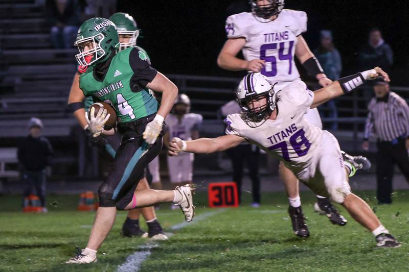 Brody Rademacher of Seneca runs ball on Friday, November 1, 2024 at Seneca High School in Seneca.