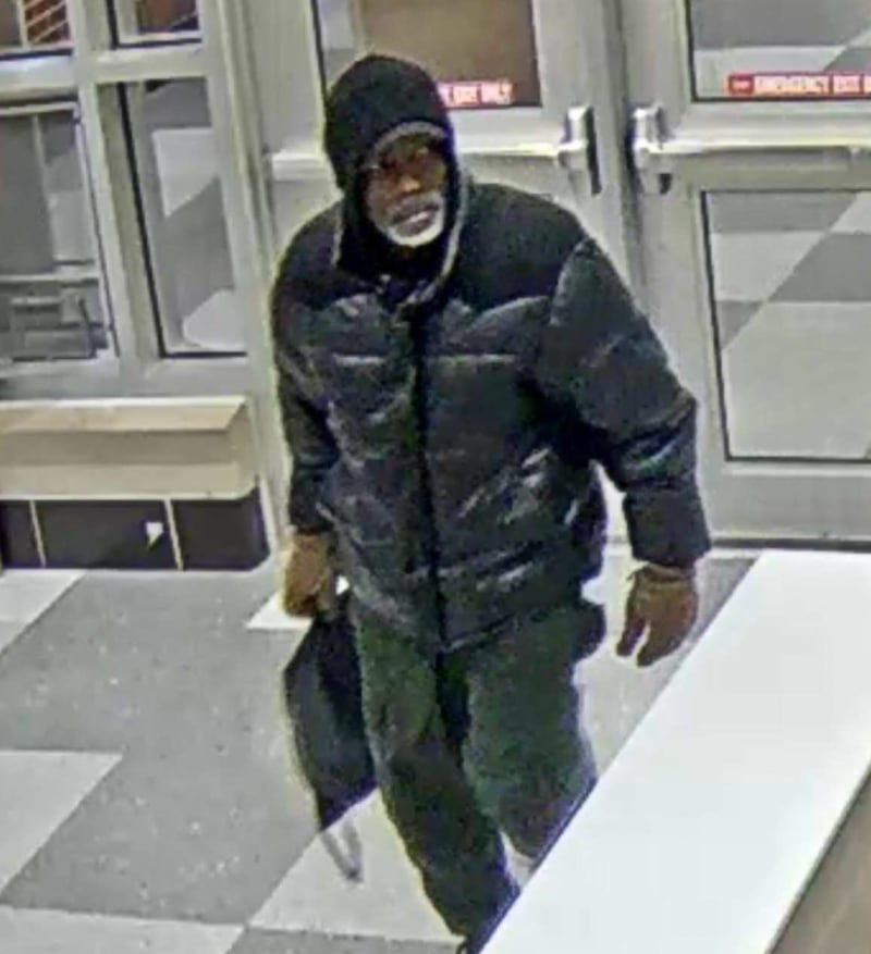 Downers Grove police say this man entered Downers Grove North High School Wednesday though an unlocked window and asked a maintenance worker for money before leaving the school